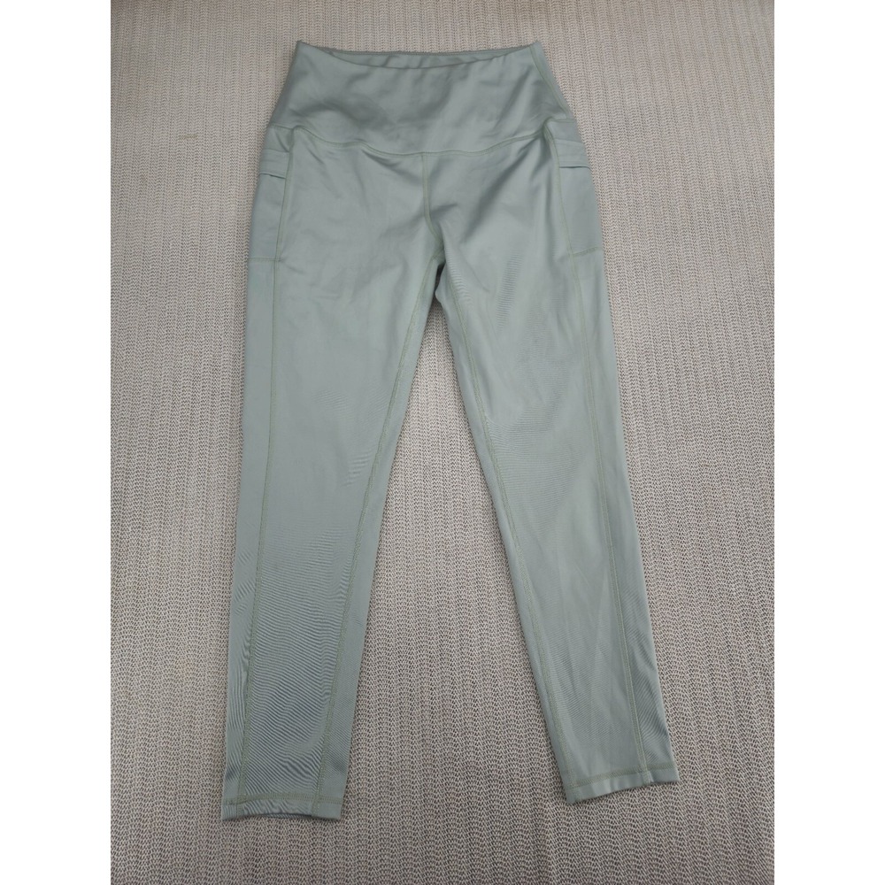 Legend Leggings Womens Large Green Yoga Pants 28 Waist x 25 Inseam
